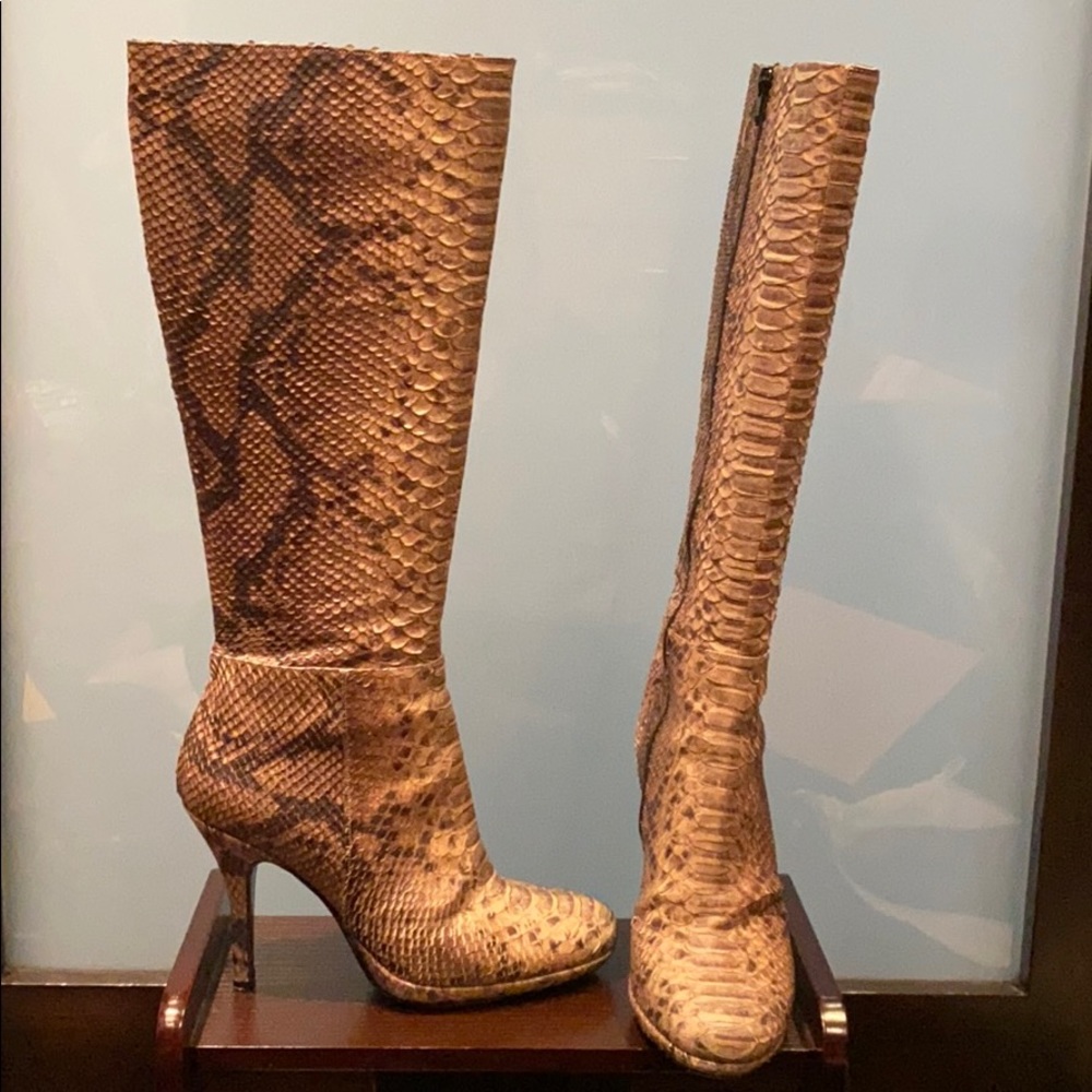 Charles David Collection Snake Skin Boots size 7